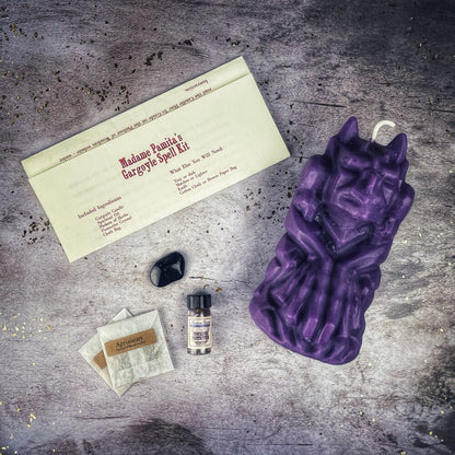Gargoyle Protection Candle Spell Kit - Powerful Guardian Magic