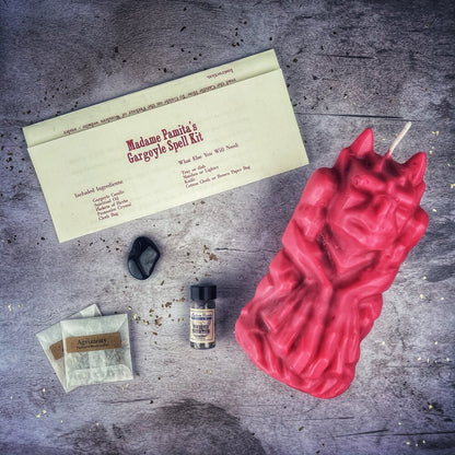 Gargoyle Protection Candle Spell Kit - Powerful Guardian Magic