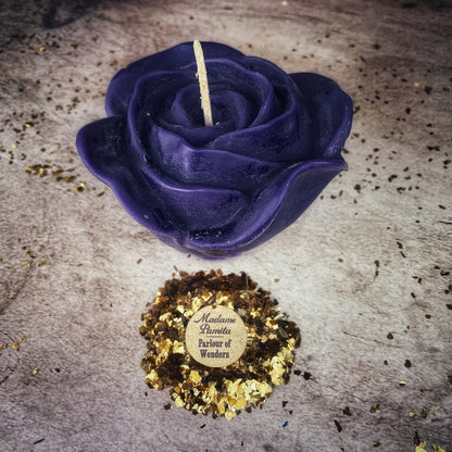 Beeswax Rose Romance Spell Candle - True Love & Soul Mate Magic